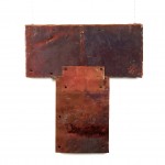 16. Kimono #30, Metal Series, Copper on wood, 16"x17.5", 2011. JPG