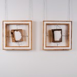 19. Fantaisie #4 #5 'Diptych' 12.75"x12.75", mixed media 2011