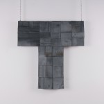 23. Kimono #29, Metal Series 2011, zinc on wood, 19.5"x19.25"