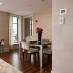 Limestone block, marmorino technique, Penthouse ,NYC