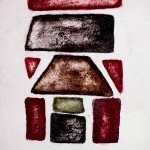 Kimono Series. monoprint on plaster,2011.JPEG